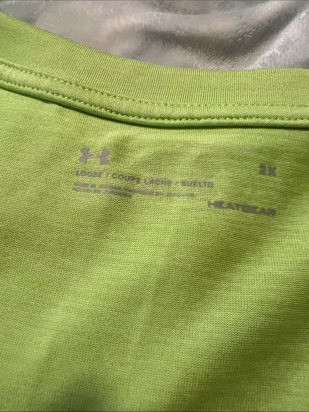 Under Armour Women's V-Neck Short Sleeve Tee - Lime Green